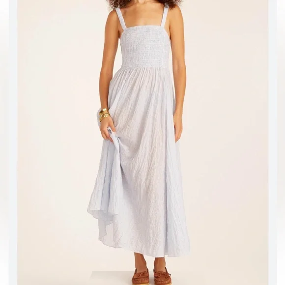 J. Crew | Dresses | J Crew Smocked Beach Linen Dress S Yellow Nwot |  Poshmark